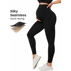 Shein Maternity High Waist Elastic Capri Pants