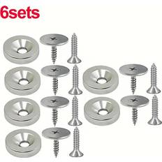 Magnetlås Temu 18pcs 6-Set Cabinet Door Magnets With Screws