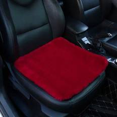 Car Upholstery on sale Shein Red Plush Car Front Seat Cushion