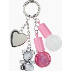Lip Gloss Keyring Pink Teddy Bear