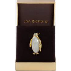 Gold Brooches Jon Richard Gold Plated Pengiun Brooch - Gift Box