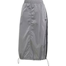 Adidas Nylon Kjolar adidas Adicolor Midi Woven Nylon Skirt Three Stripes - Ice-Grey