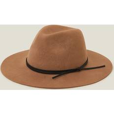 One Size Hats Accessorize Wool Fedora Hat Camel - Beige