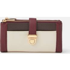 Accessorize Push Lock Wallet - Burgundy/Cream