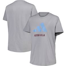 Aston Villa FC T-shirts adidas Graphic Logo T-Shirt Grey Womens