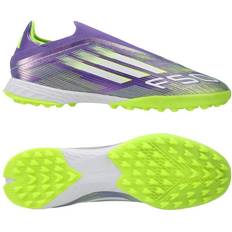 Lila Fotbollsskor adidas F50 Pro Laceless Tf Radiant Blaze - Lila/Vit/Lucid Lemon