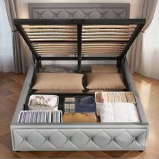 Shein Ottoman Small Double Upholstered 140 x 200 cm Frame Bed