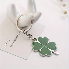 Creative Simple Simulation Plant Flat Key Chain - Daily Accompanied