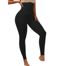 Shein 1 Piece High Waist Shaping Yoga Pants - Black