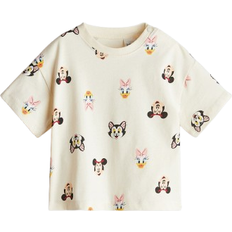 H&M Overdele H&M Baby Mouse T-shirt Med Trykt Motiv - Lys Beige