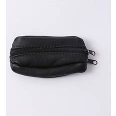 Vintage Style Mini Coin Purse With Earphone Storage - Black Color
