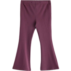 Lila Byxor Barnkläder Lindex Utsvängda Leggings Med Borstad Insida