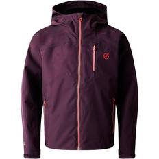 Purple Rainwear Dare 2b Childrens Switch Out Waterproof Jacket - Deep Plum