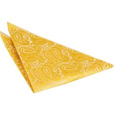 Gold - Men Handkerchiefs Handmade Gold Mens Pocket Square Handkerchief Floral Paisley