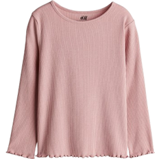 H&M Long Sleeved Jersey Top - Dusty Pink (1212699006)
