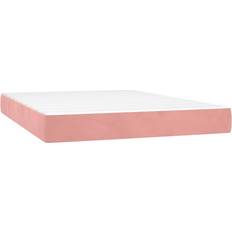 220 cm Madrasser vidaXL 4016623 Pink Coil Spring Matress 140x220cm
