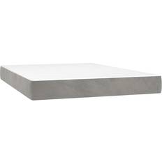 220 cm Madrasser vidaXL 4016618 Light Grey Coil Spring Matress 140x220cm