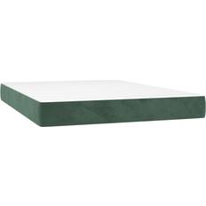 vidaXL 4016621 Dark Green Coil Spring Matress 140x220cm