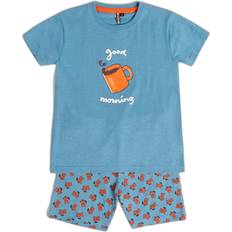6-9M - Boys Night Garments Children's Pyjamas Admas Morning - Bleu
