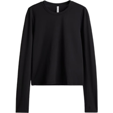 H&M Long Sleeved Microfibre Top - Black