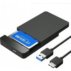 Usbc to usb Shein HDD SSD Case 2.5'' SATA To USB 3.1 10Gbps Hard Drive Enclosure For SSD Disk HDD Box USB-C 3.1 Gen 2 Case HD External HDD Enclosure