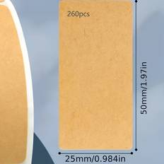 Temu 260pcs Paper Self-adhesive Label Roll