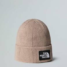 The North Face Brown Accessories The North Face Unisex Tnf Logo Box Cuffed Beanie - Brown