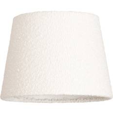 Fabric Shades ValueLights Rory Cream Boucle Fabric Tapered Easy Fit Lamp 17 x 22 x 22 cm Shade