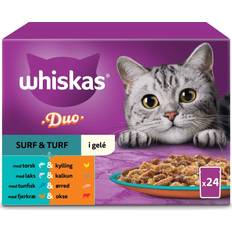 Whiskas Adult Jelly Menu Box Tasty Duo Surf & Turf 24x85g