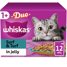 Whiskas gele torsk/kylling, laks/kalkun, tun/ørred