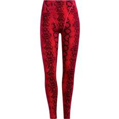 adidas Ivy Park Allover Comfortable Printed Leggings - Red Black