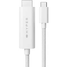 HDMI-kabler - USB C-HDMI HyperDrive HyperDrive Adapterkabel 24 pin USB-C han 2.5m
