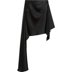 AllSaints Skirts AllSaints Sami Draped Mini Skirt Founded Iconic Leather - Black