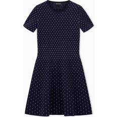 Dresses Emporio Armani Jacquard Viscose Plain-Knit Short Dress