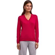 Falke Rosa Överdelar Falke Pullover Merino X-fine V-Neck Sweater - Magenta Pink