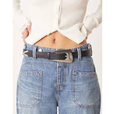 Gina Tricot Accessoarer Gina Tricot Höftskärp Med Silverfärgat Spänne - Svart