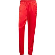 adidas Originals Color Block Striped Cuffed Retro Knit Pants - Red