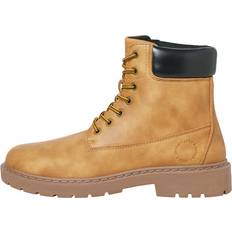 Jack & Jones Snørestøvler Jack & Jones PU Boot Mand Honey Støvler Sennep Sort