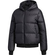 adidas Neo Sporty Puffer Hooded Down Jacket - Black