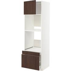 Högskåp IKEA Högskåp F Ugn Komb Ugn Dr 2 Lådor - Vit/Sinarp Brun