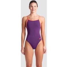Lila - Träningsplagg Badkläder Arena Baddräkt Lace Back Solid - Lila/Orange
