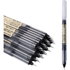 10pcs/Lot Ultra Fine Finance Gel Pen Black/Blue/Red Ink Refills Rods Gel Pen For School Office Exam Supplies Stationery Back To School