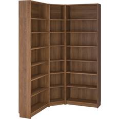 IKEA Bruna Bokhyllor IKEA Billy Bokhyllekomb Hörn Brun Valnötsmönstrad Bokhylla