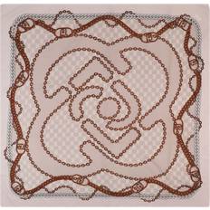 Scarf - Ecru/Kastanjebrun/Svart/Naturvit