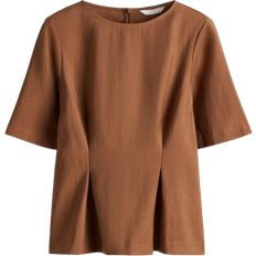 H&M Waisted Blouse - Brown