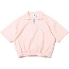 Nike Pink Polo Shirts Nike Air Pique Solid Color Casual Short Sleeve Polo Shirt - Pink