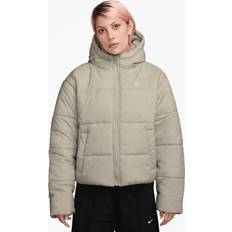 Nike Women Jackets Nike Synthetic Fill Puffer Jacket - Beige