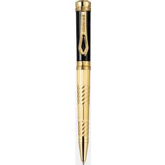 Gold Ballpoint Pens Roberto Cavalli Ballpoint Pen Gold Color Black Lacquer