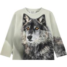 Molo Drenge Bluser & Tunikaer Molo Two Wolves Rube Bluse Langærmede T-shirts - Hvid