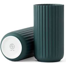 Lyngby Porcelain Green Vase 15cm